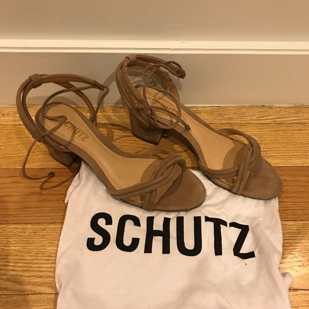 Schutz Veronica Strappy Sandals in Dune, Sz 7